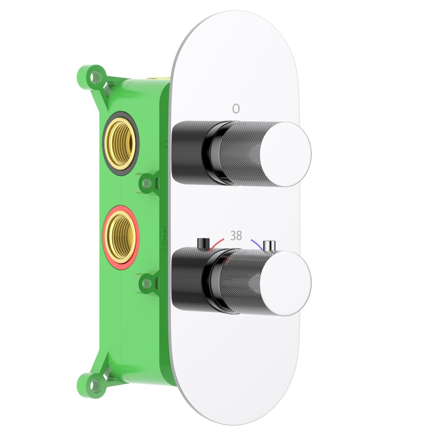 3-Function Concealed Thermostatic Shower Valve System with Rough-In Box VT1052301