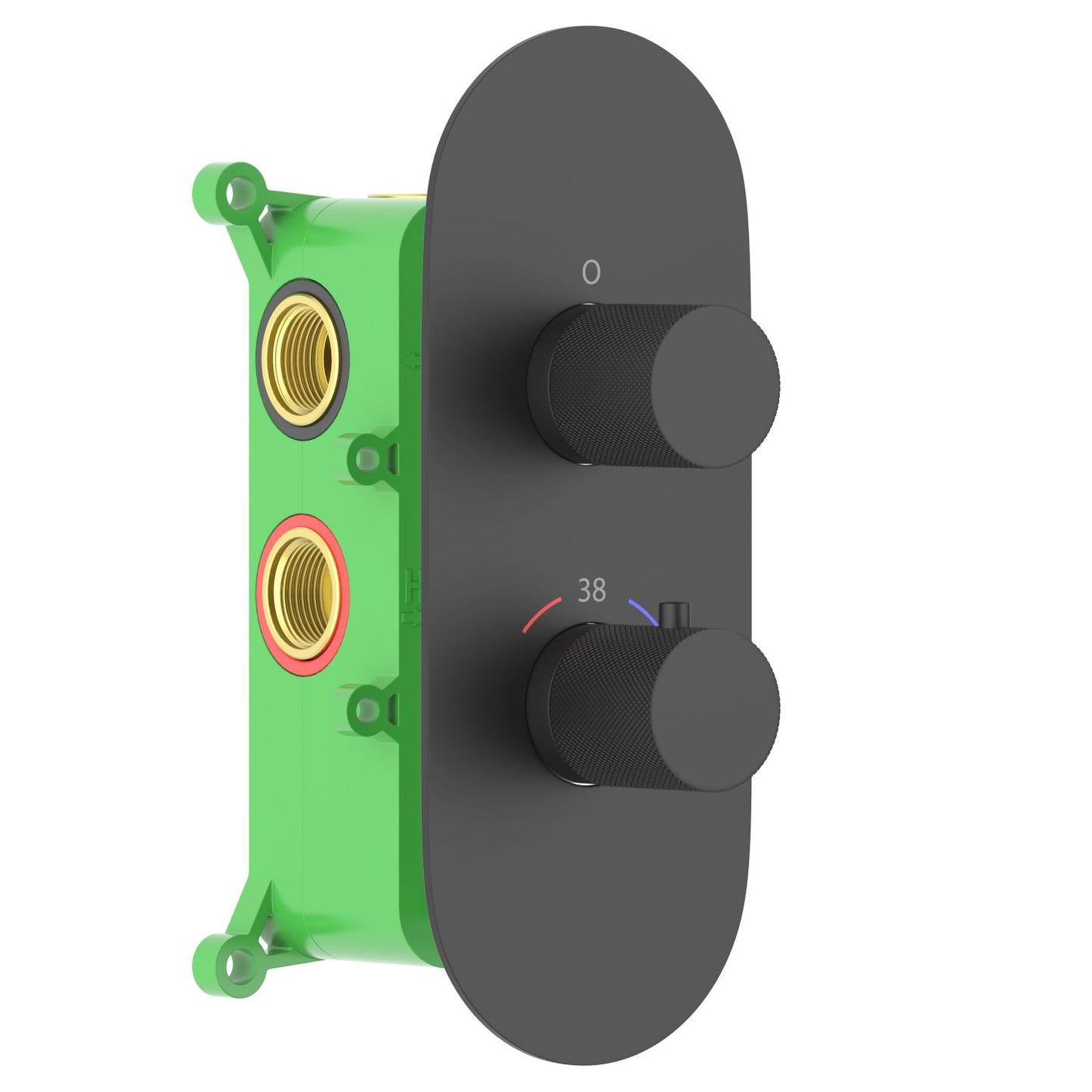 3-Function Concealed Thermostatic Shower Valve System with Rough-In Box VT1052301
