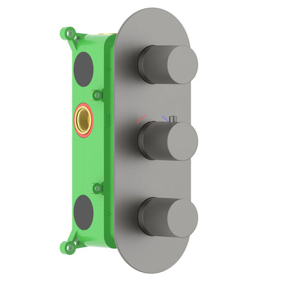 2-Function Concealed Thermostatic Shower Valve System with Dual Outlet Control VT1053201
