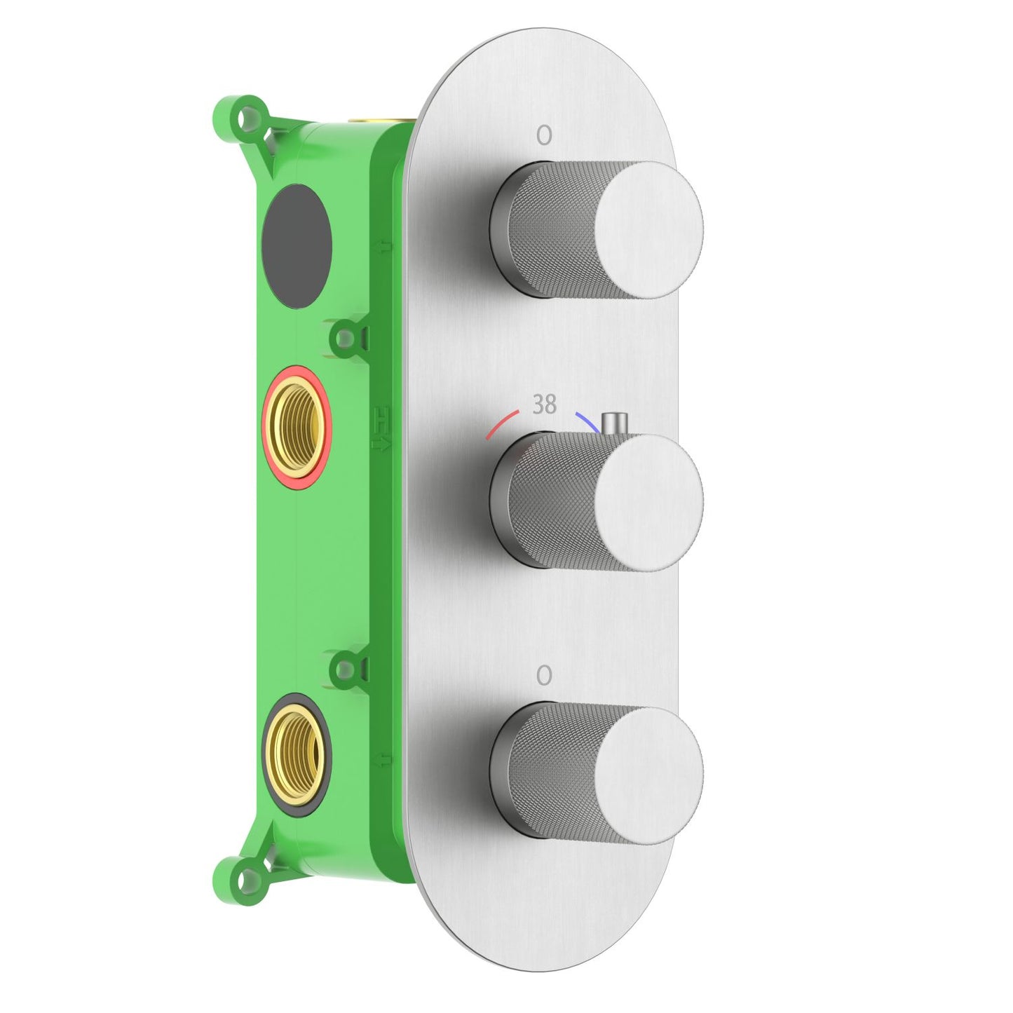 4-Function Concealed Thermostatic Shower Valve System with Simultaneous Outlet Control VT1053401
