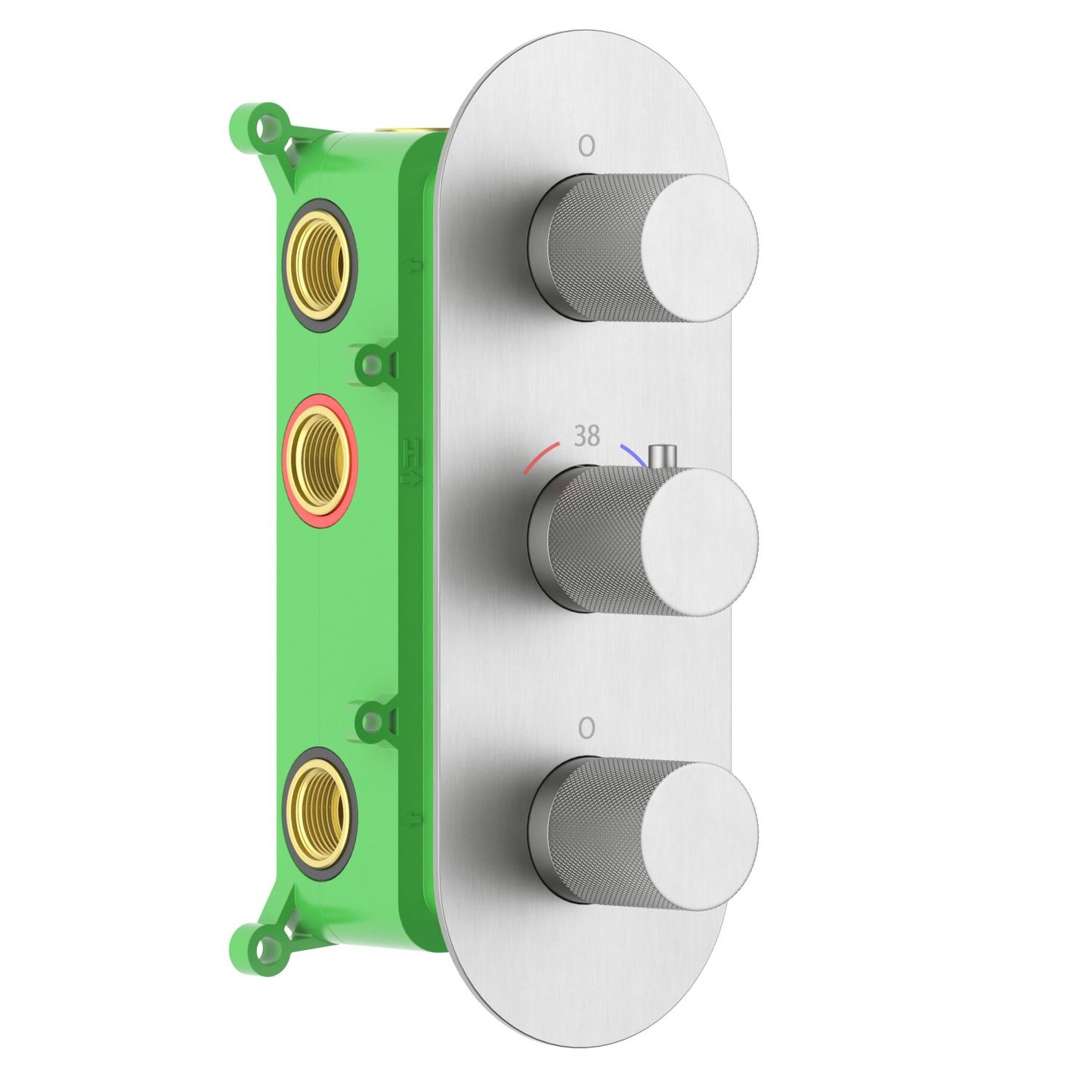 5-Function Concealed Thermostatic Shower Valve System with Simultaneous Outlet Control VT1053501