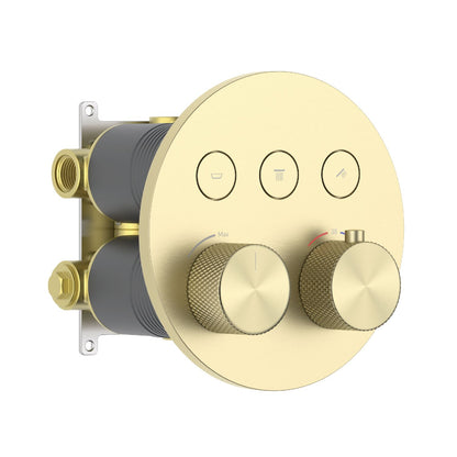 Aquavit B Series 3-Function Neoperl Push-Button Thermostatic Shower Valve VT10B5301