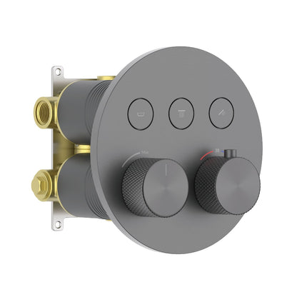 Aquavit B Series 3-Function Neoperl Push-Button Thermostatic Shower Valve VT10B5301