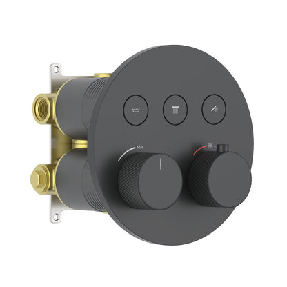 Aquavit B Series 3-Function Neoperl Push-Button Thermostatic Shower Valve VT10B5301