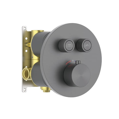 Aquavit C Series Thermostatic Shower Faucet with Push-Button Controls Dual Function VT10C3201