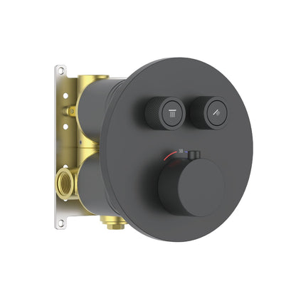 Aquavit C Series Thermostatic Shower Faucet with Push-Button Controls Dual Function VT10C3201