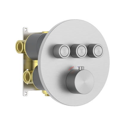 Aquavit C Series Thermostatic Shower Faucet with Push-Button Controls Three Function VT10C4301