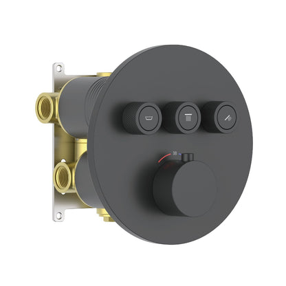 Aquavit C Series Thermostatic Shower Faucet with Push-Button Controls Three Function VT10C4301