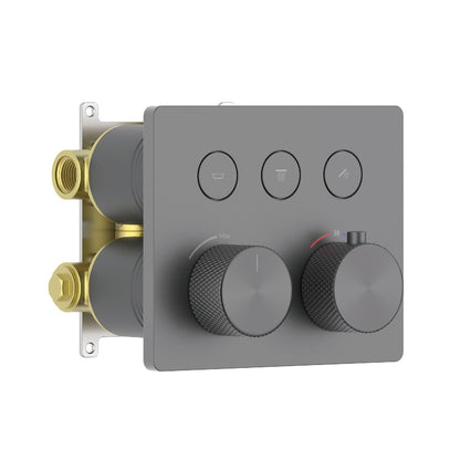 Aquavit B Series Modern Push-Button Thermostatic Mixer, Built-In Installation VT12B5301