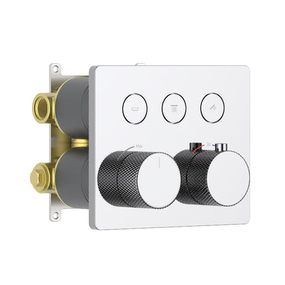 Aquavit B Series Modern Push-Button Thermostatic Mixer, Built-In Installation VT12B5301