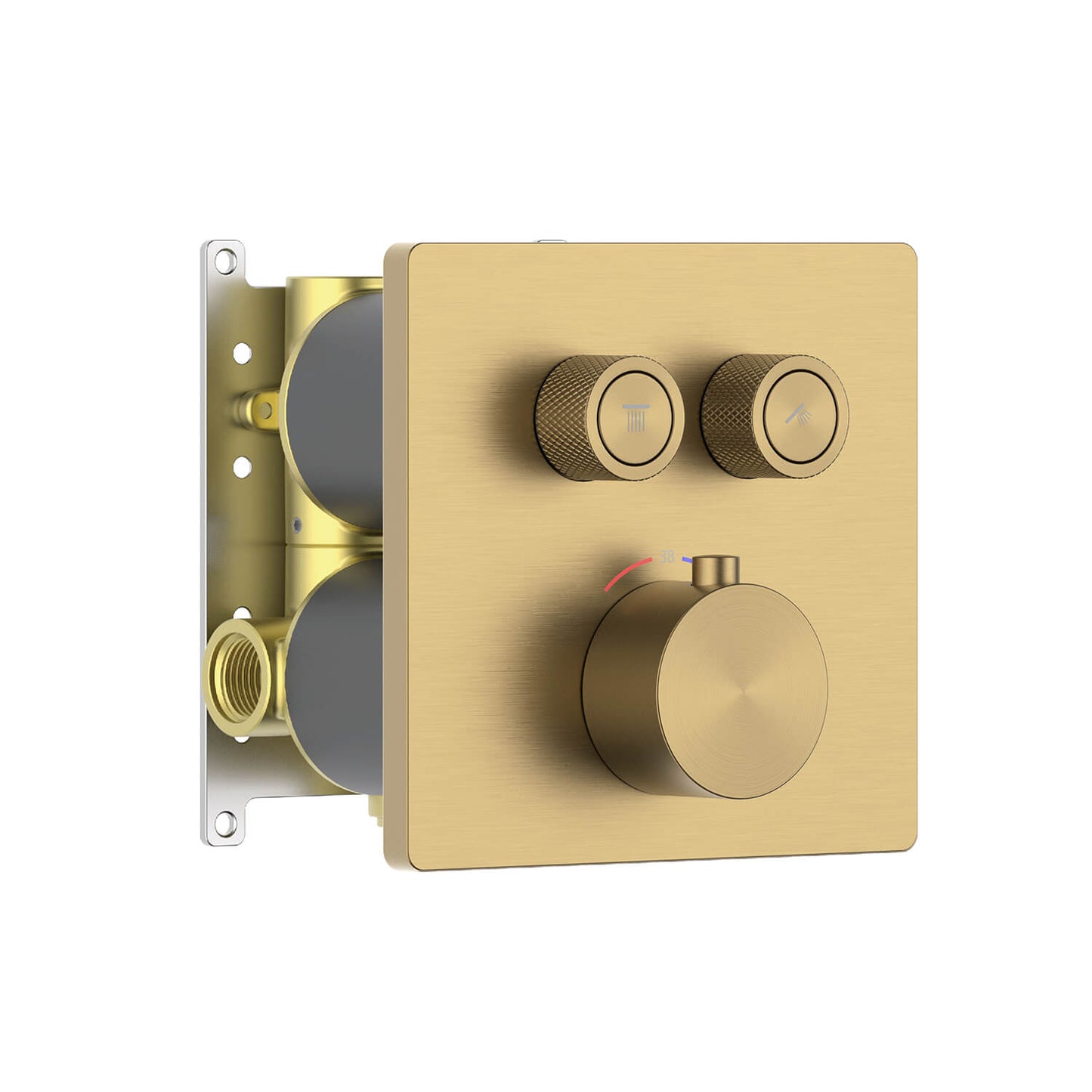 Aquavit C Series High-End Push-Button Thermostatic Shower Mixer VT12C3201