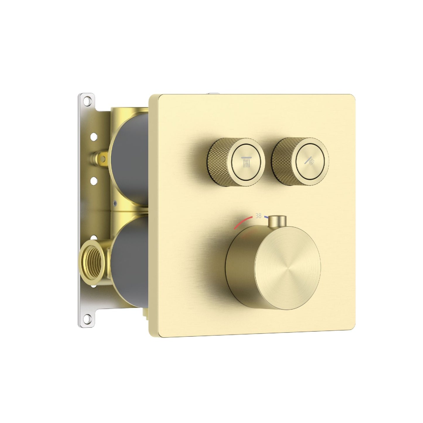 Aquavit C Series High-End Push-Button Thermostatic Shower Mixer VT12C3201