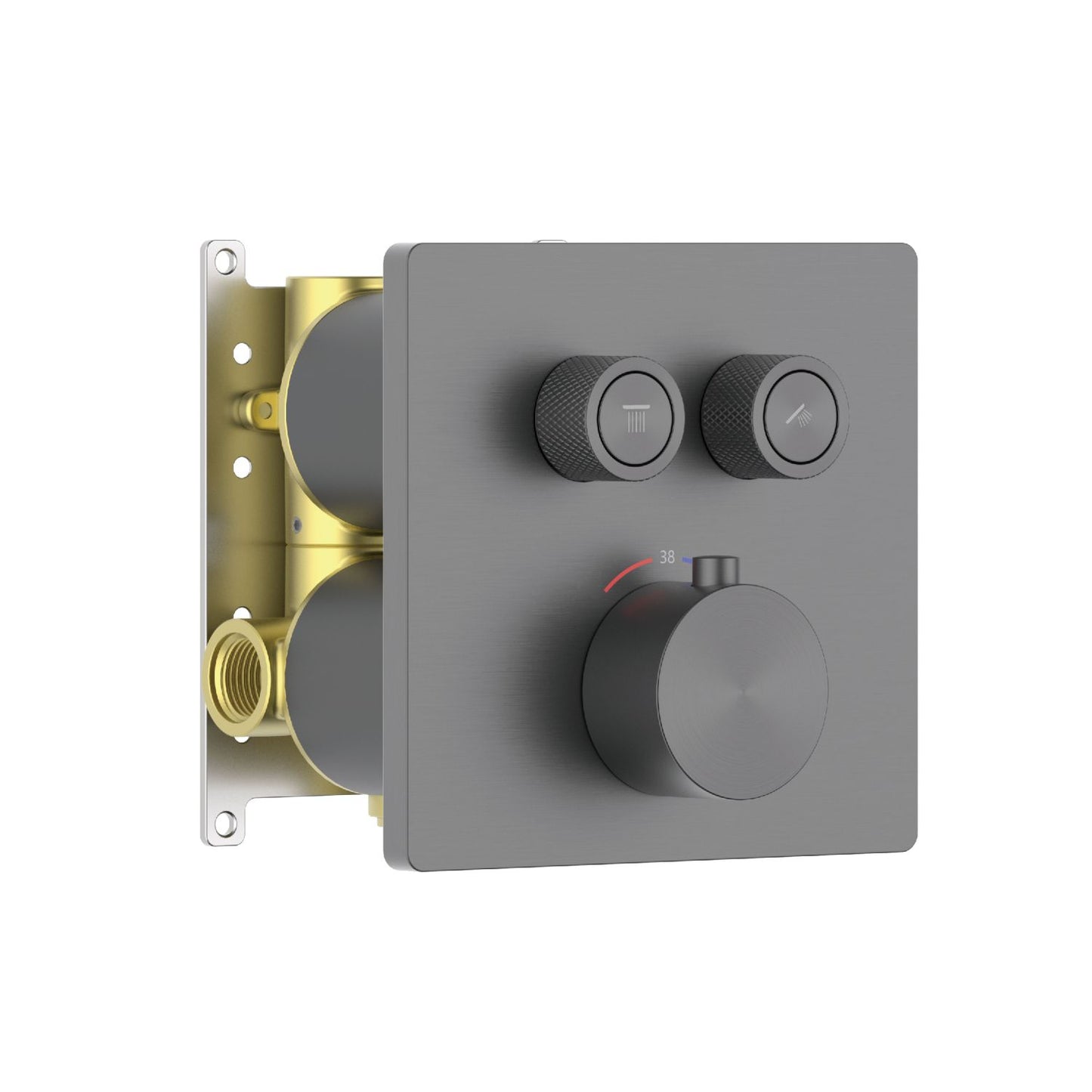 Aquavit C Series High-End Push-Button Thermostatic Shower Mixer VT12C3201