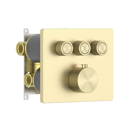 Aquavit C Series Thermostatic Brass Valve with Push-Button Operation VT12C4301