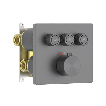 Aquavit C Series Thermostatic Brass Valve with Push-Button Operation VT12C4301