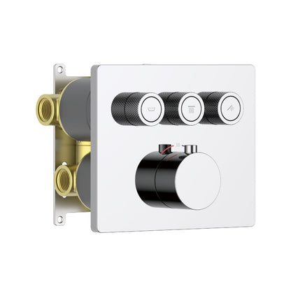 Aquavit C Series Thermostatic Brass Valve with Push-Button Operation VT12C4301