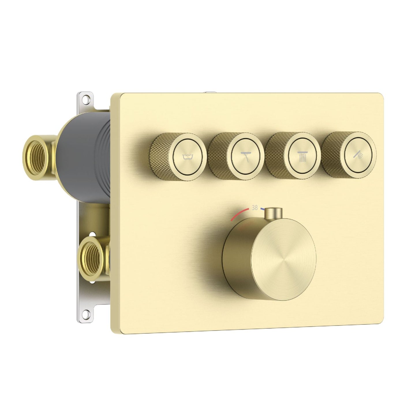 Aquavit C Series 4-Way Shower Mixer with Thermostatic Cartridge VT12C5401