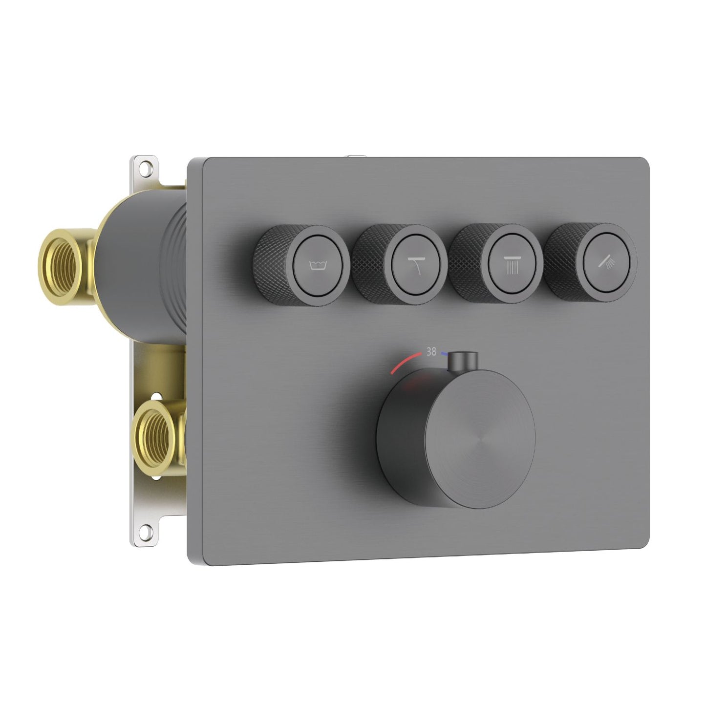 Aquavit C Series 4-Way Shower Mixer with Thermostatic Cartridge VT12C5401
