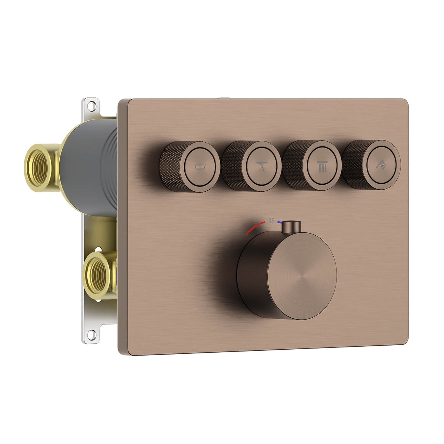 Aquavit C Series 4-Way Shower Mixer with Thermostatic Cartridge VT12C5401
