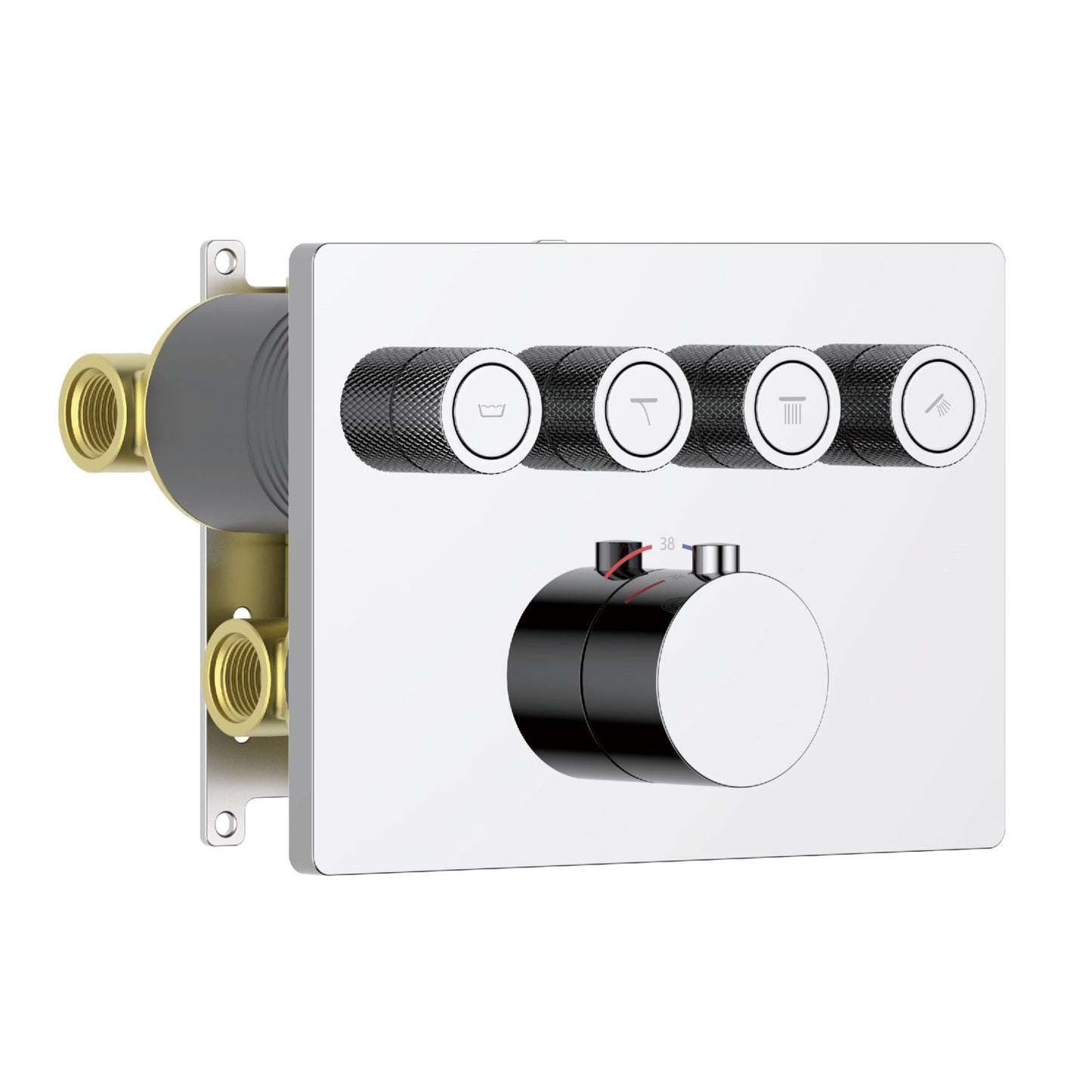 Aquavit C Series 4-Way Shower Mixer with Thermostatic Cartridge VT12C5401