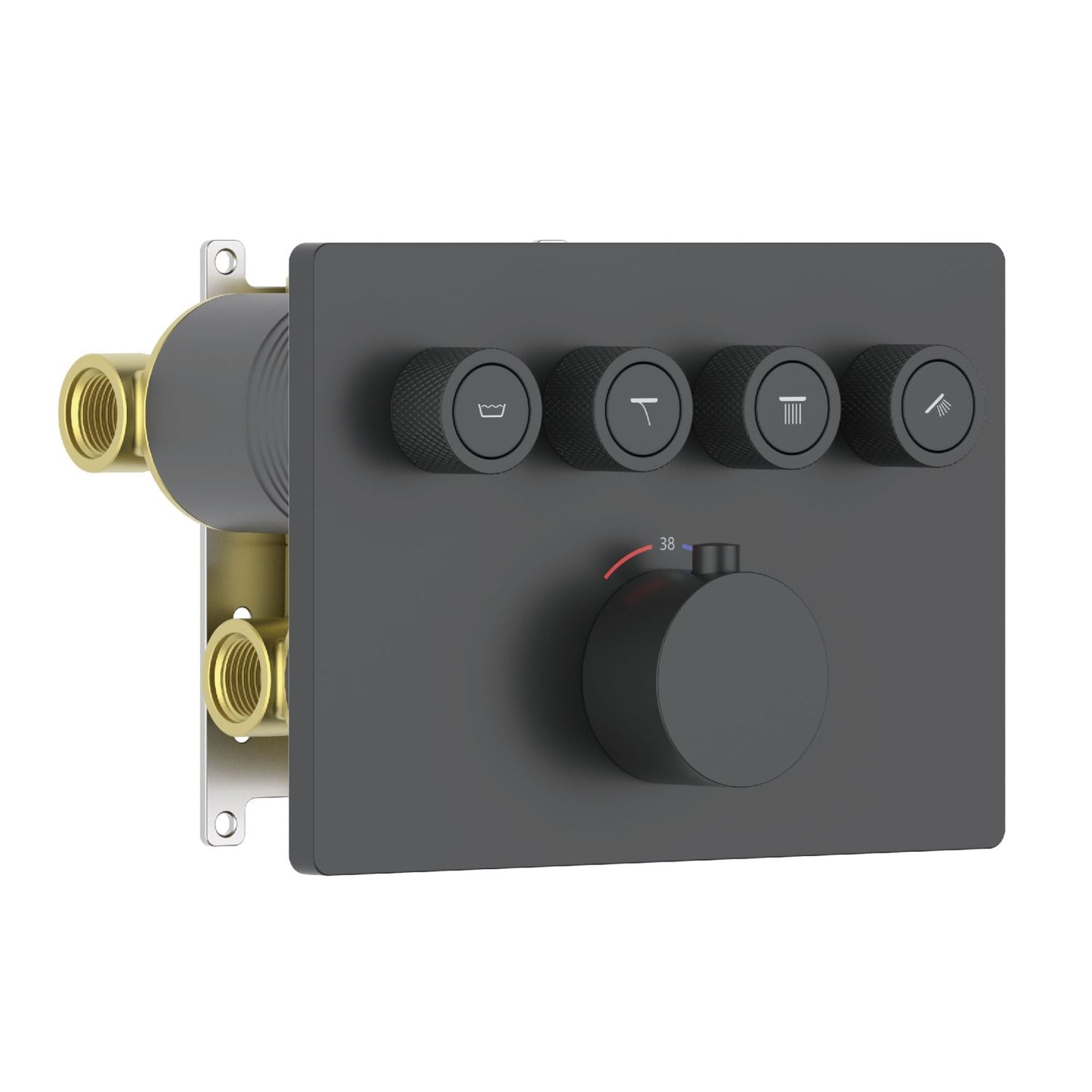 Aquavit C Series 4-Way Shower Mixer with Thermostatic Cartridge VT12C5401