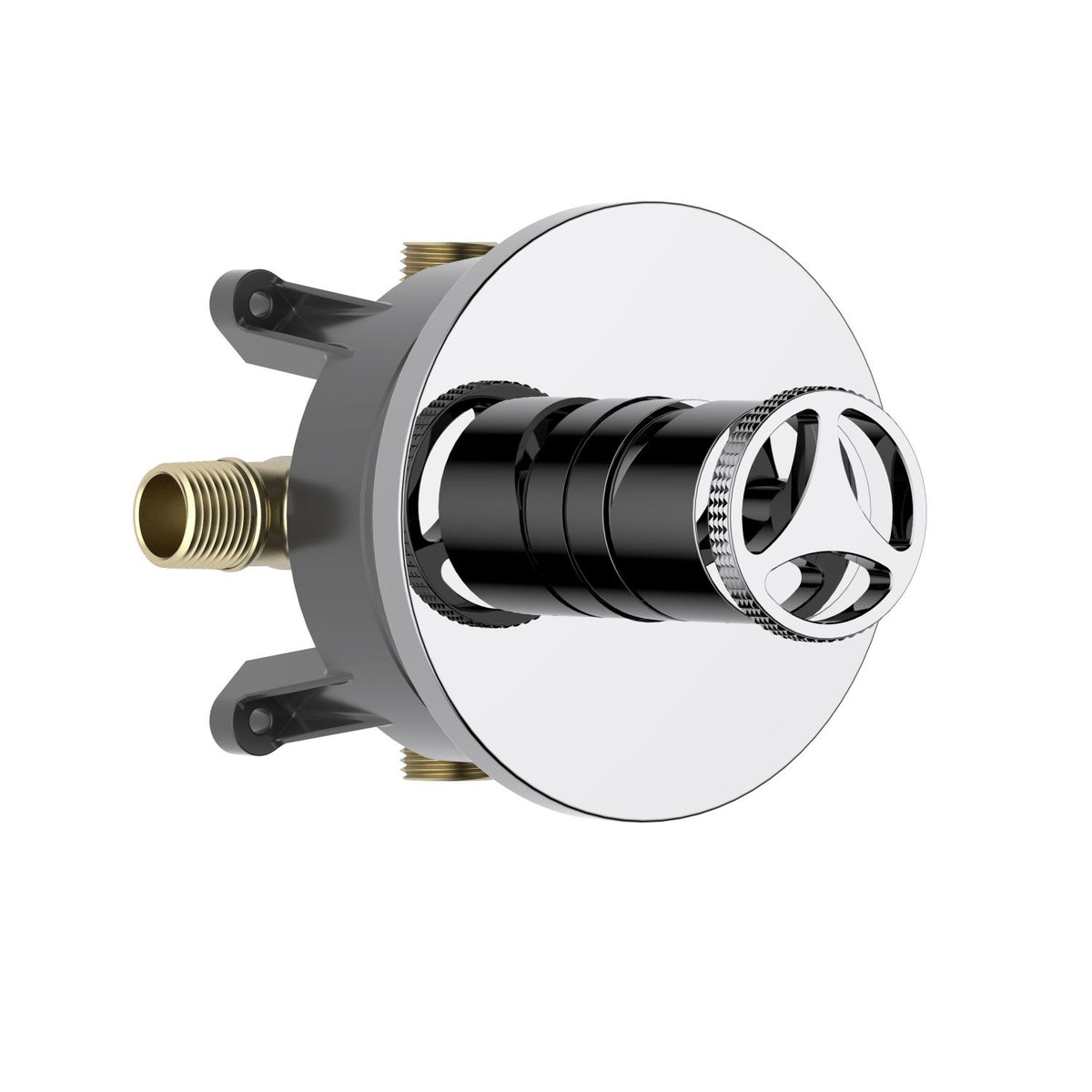 Aquavit WHEEL chrome one-outlet pressure-balance shower valve and trim kit VT1481101