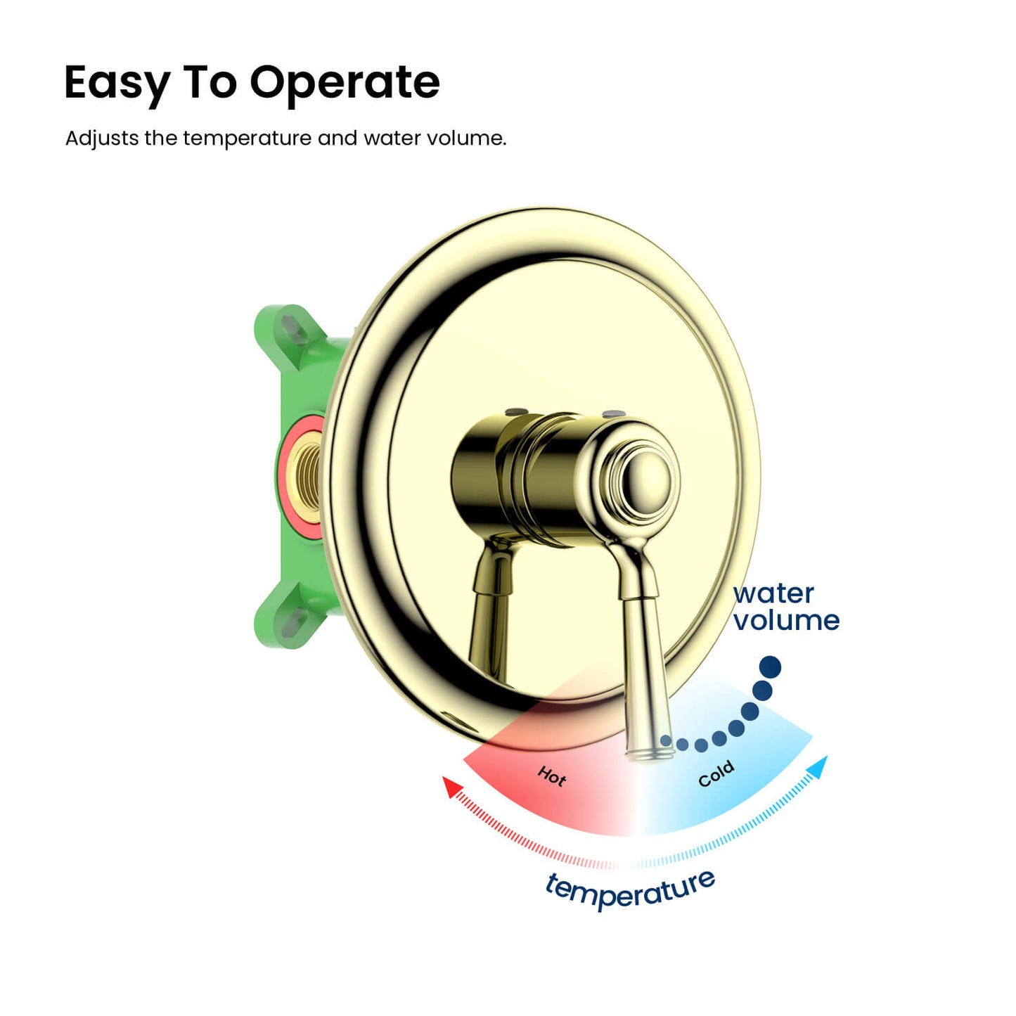 Victoria Concealed shower valve with box 1 outlet VT1521101