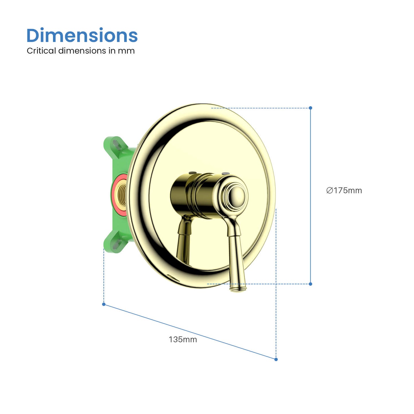 Victoria Concealed shower valve with box 1 outlet VT1521101