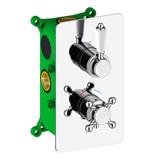 2-Function Concealed Thermostatic Shower Valve System with Rough-In Box VT1552201