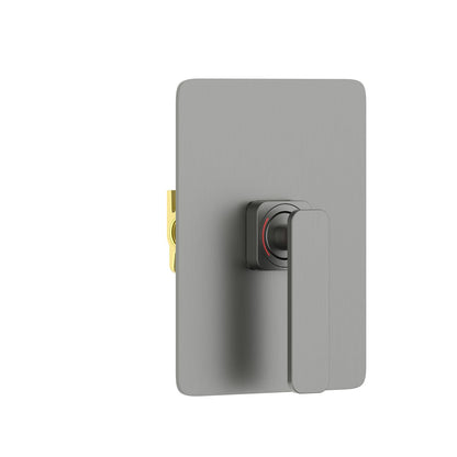 Aquavit Apple brushed gunmetal one-outlet concealed shower mixer VT2111101