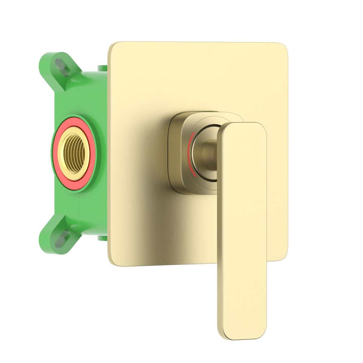 Aquavit Apple brushed gold one-outlet concealed shower mixer VT2121101