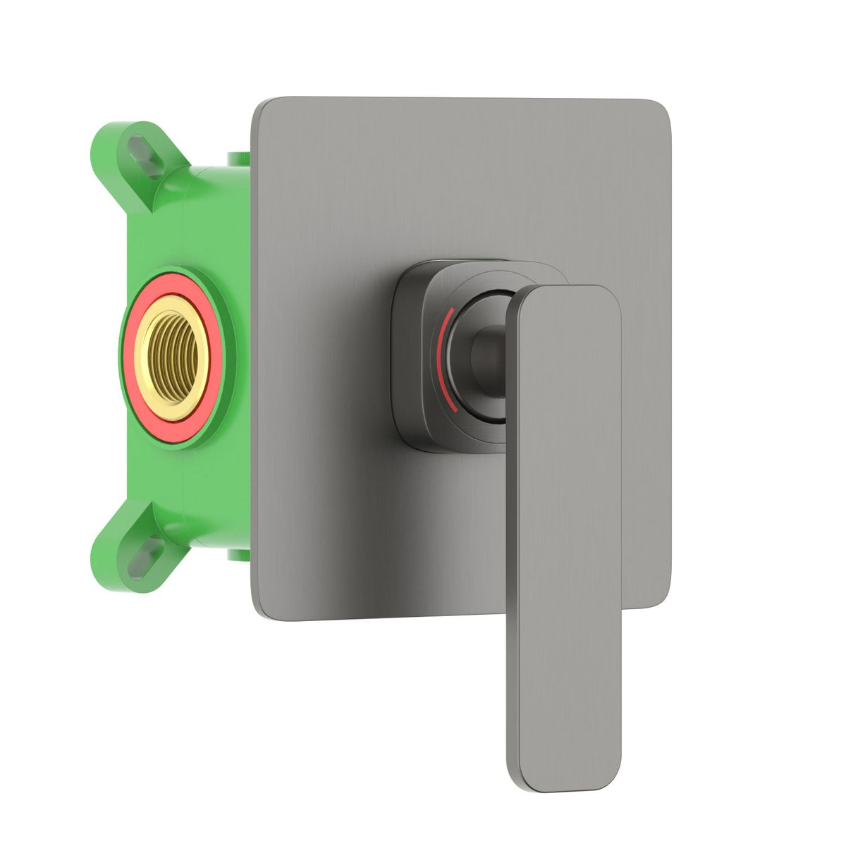 Aquavit Apple brushed gunmetal one-outlet concealed shower mixer VT2121101