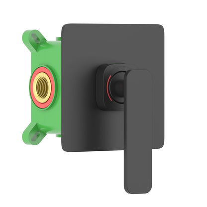 Aquavit Apple matte black one-outlet concealed shower mixer VT2121101