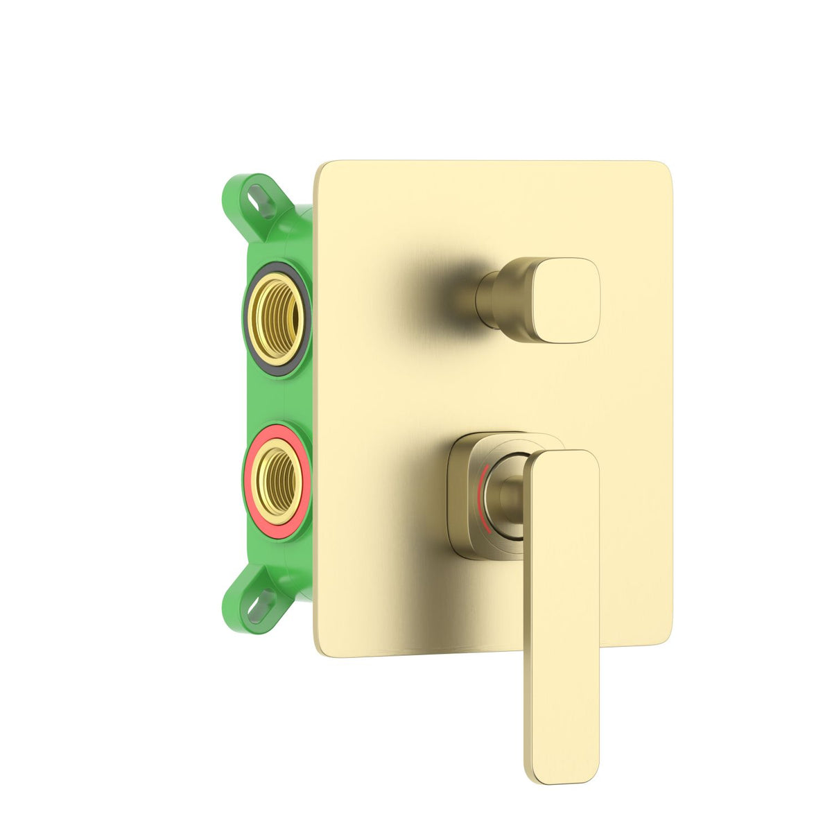 Aquavit Apple brushed gold three-outlet concealed shower mixer VT2122301