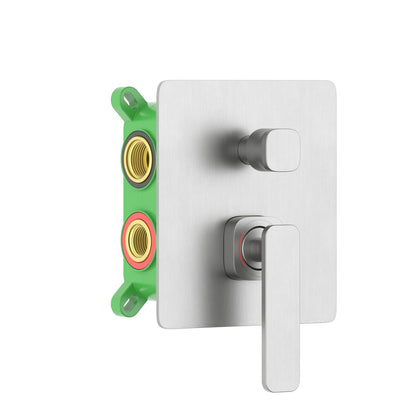 Aquavit Apple brushed nickel three-outlet concealed shower mixer VT2122301