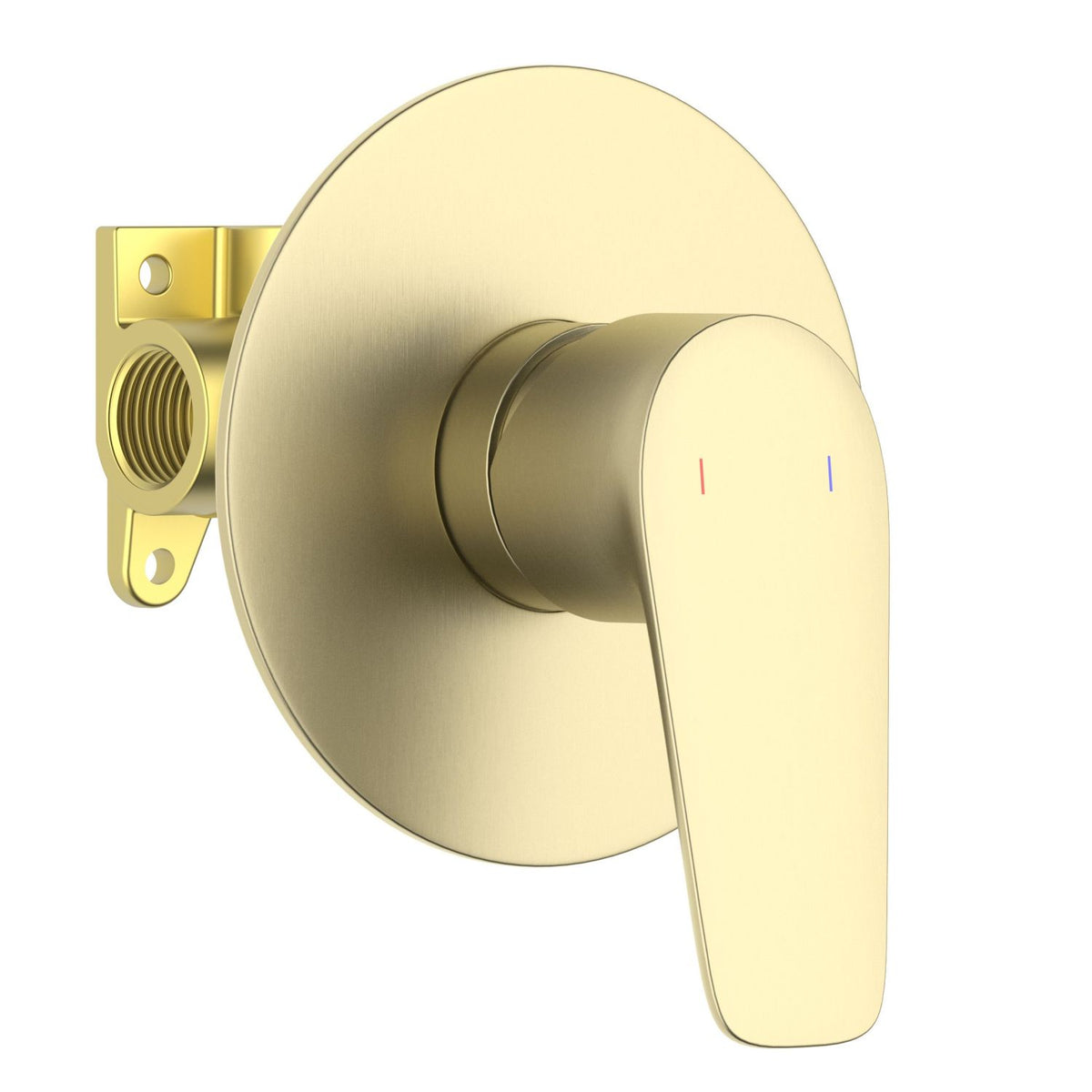 Aquavit Harmony brushed gold one-outlet concealed shower mixer VT2211101
