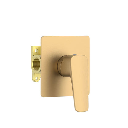 Aquavit Matera brushed brass one-outlet concealed shower mixer VT2311101