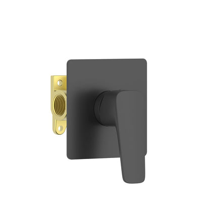 Aquavit Matera matte black one-outlet concealed shower mixer VT2311101