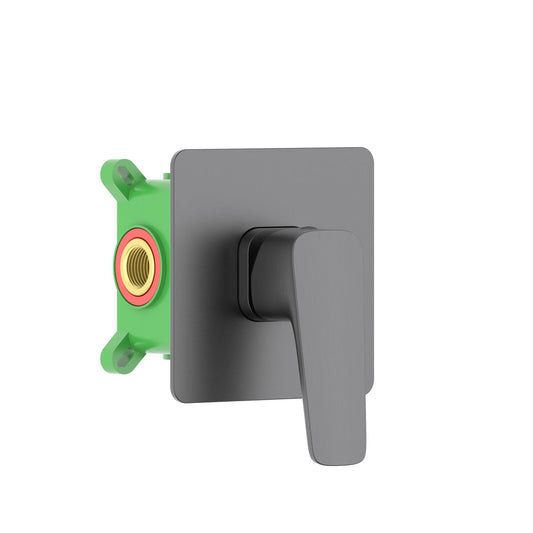 Matera Brass Concealed Shower Mixer with Sleek Stainless Steel Plate VT2321101