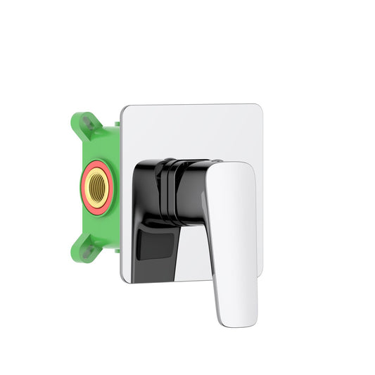Matera Brass Concealed Shower Mixer with Sleek Stainless Steel Plate VT2321101