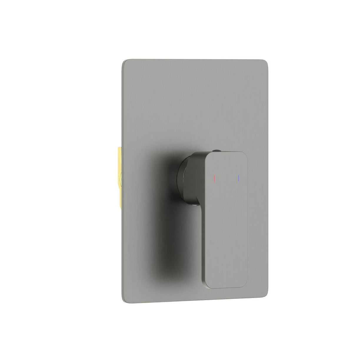 Aquavit Infinity brushed gunmetal one-outlet concealed shower mixer VT2411101