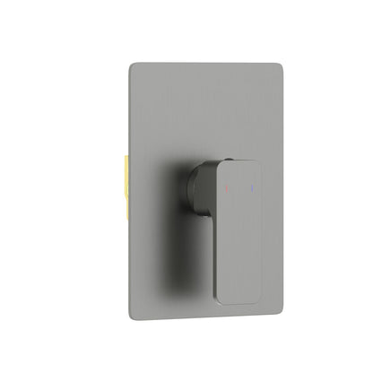 Aquavit Infinity brushed gunmetal one-outlet concealed shower mixer VT2411101