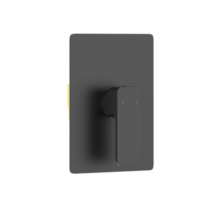Aquavit Infinity matte black one-outlet concealed shower mixer VT2411101
