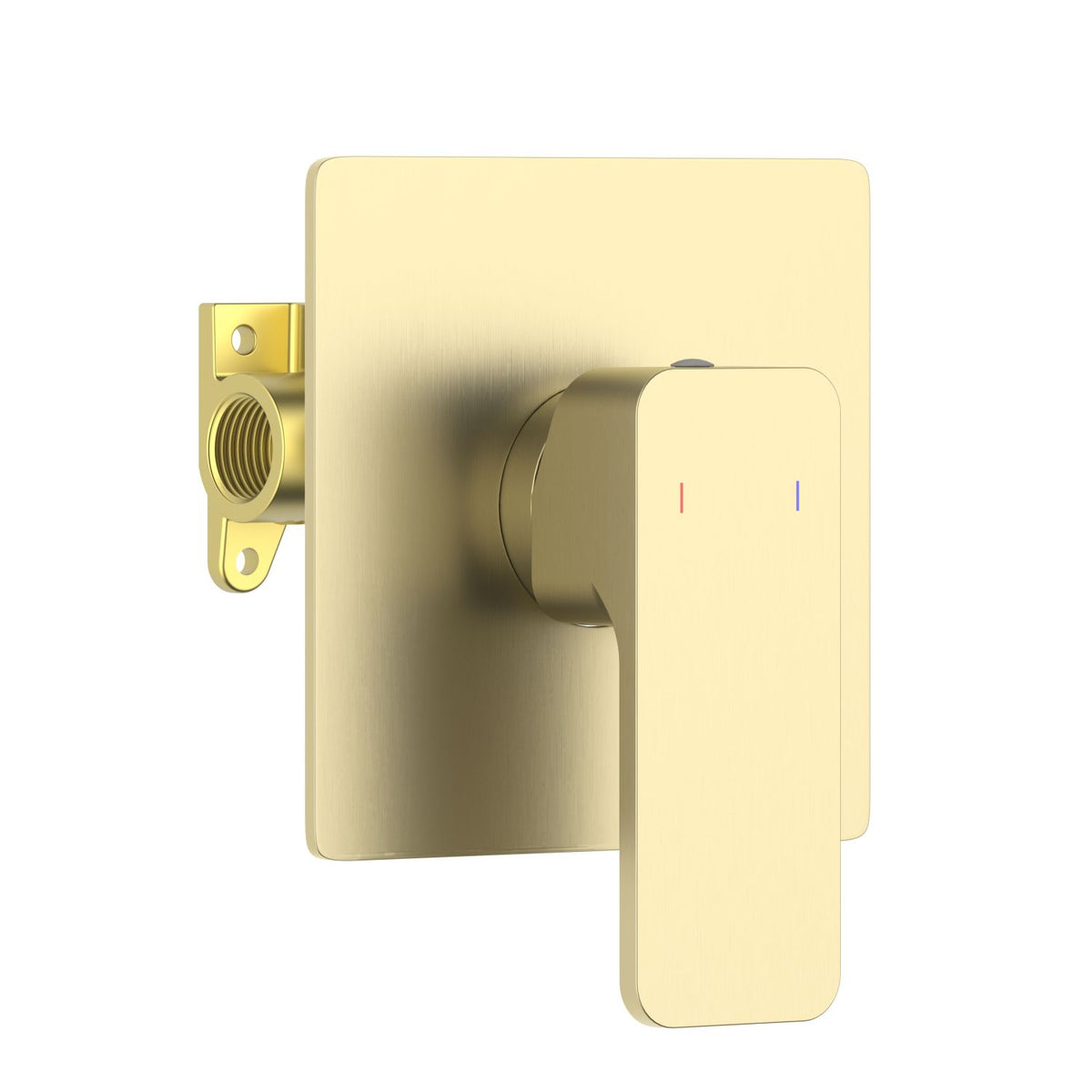 Aquavit Infinity brushed gold one-outlet concealed shower mixer VT2411102