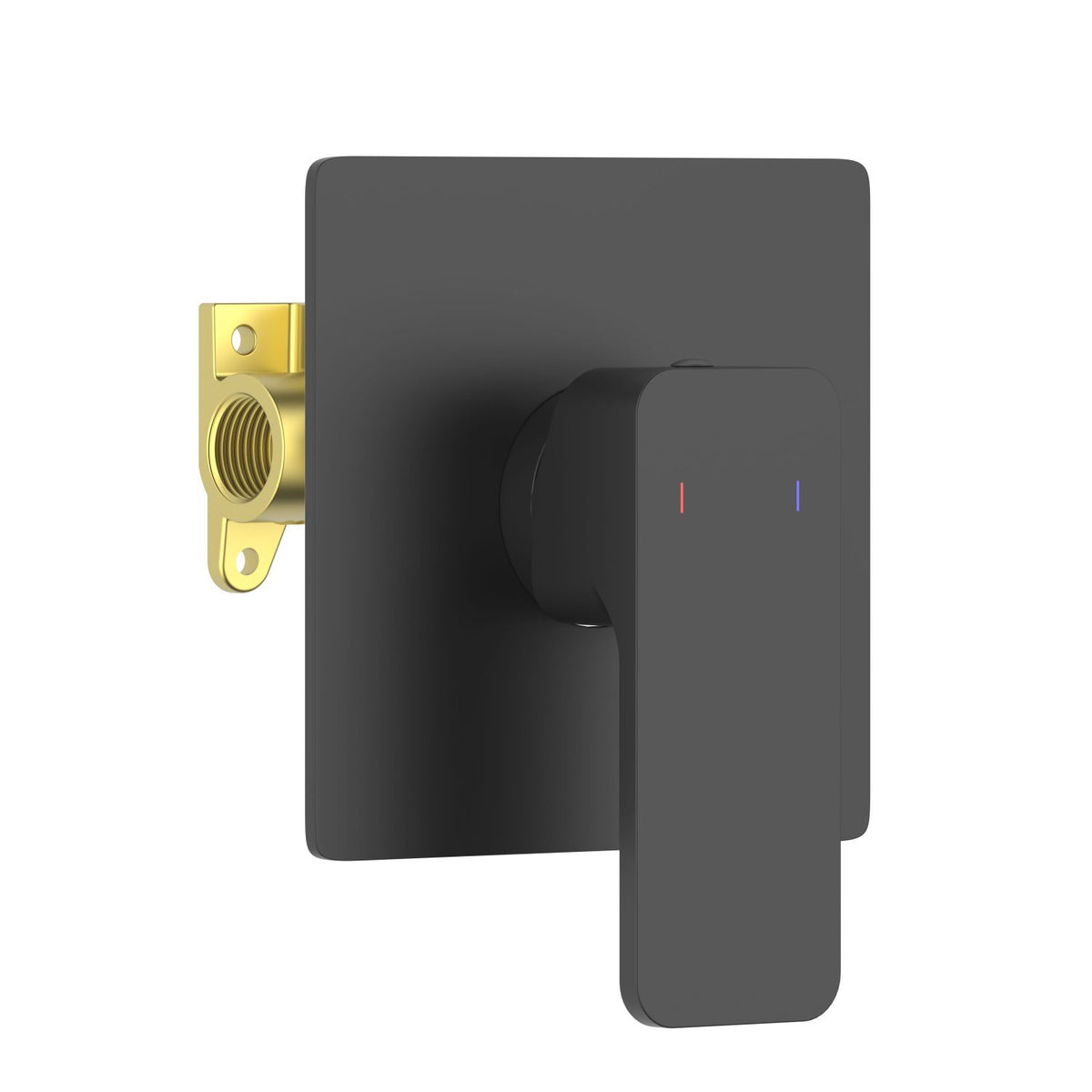  Aquavit Infinity matte black one-outlet concealed shower mixer VT2411102