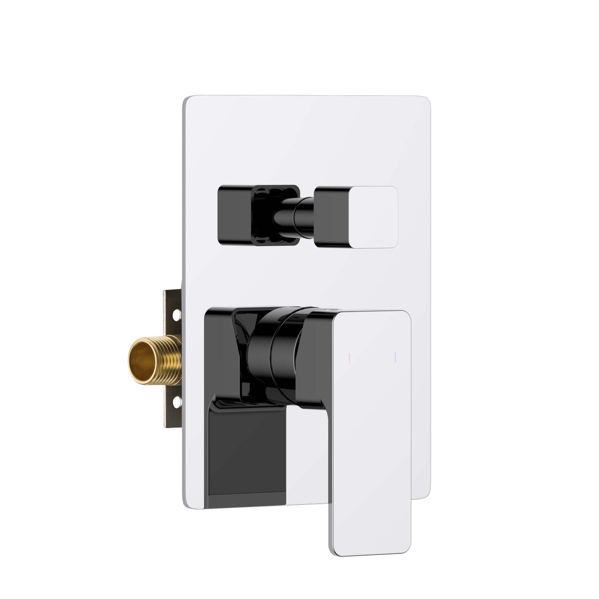 Aquavit INFINITY chrome soft-square two-way pressure-balance shower mixer with ceramic cartridge diverter VT2442201