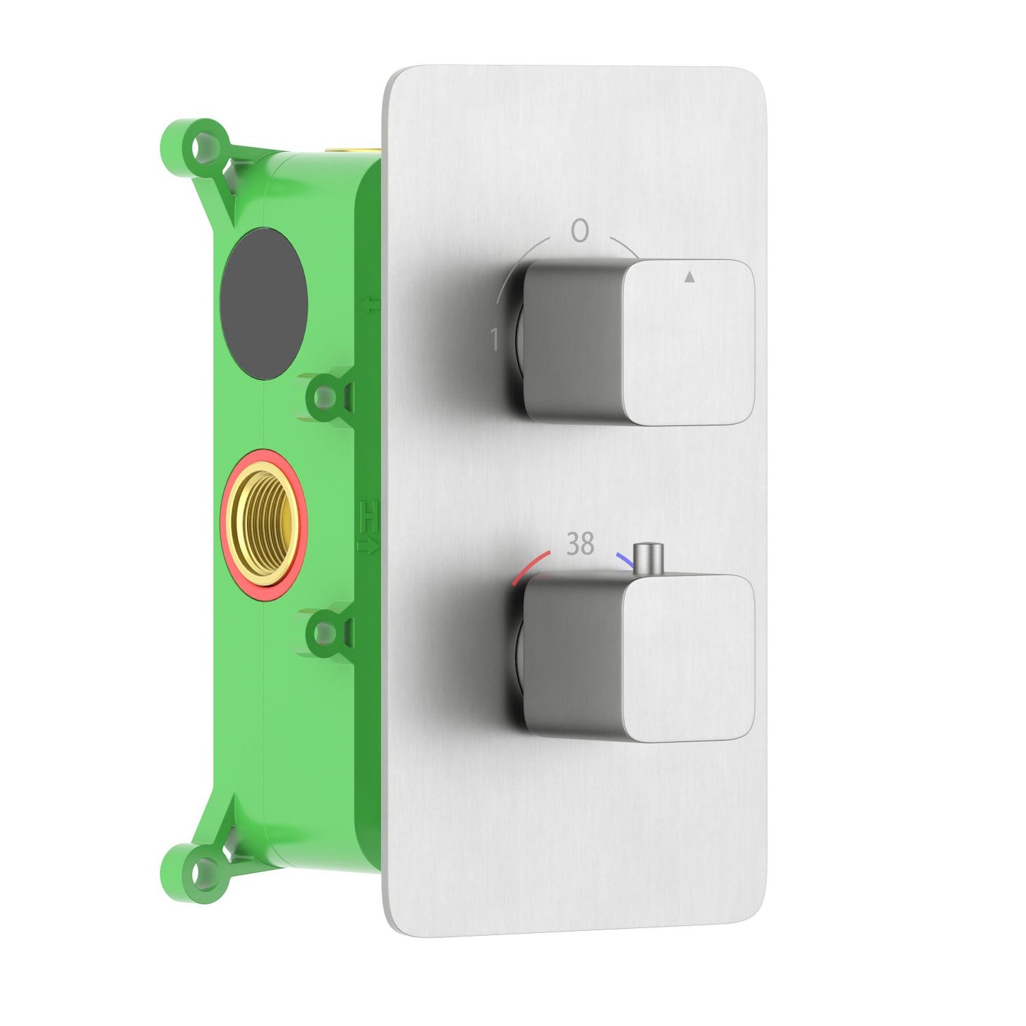 2-Function Concealed Thermostatic Shower Valve System with Rough-In Box VT2452201