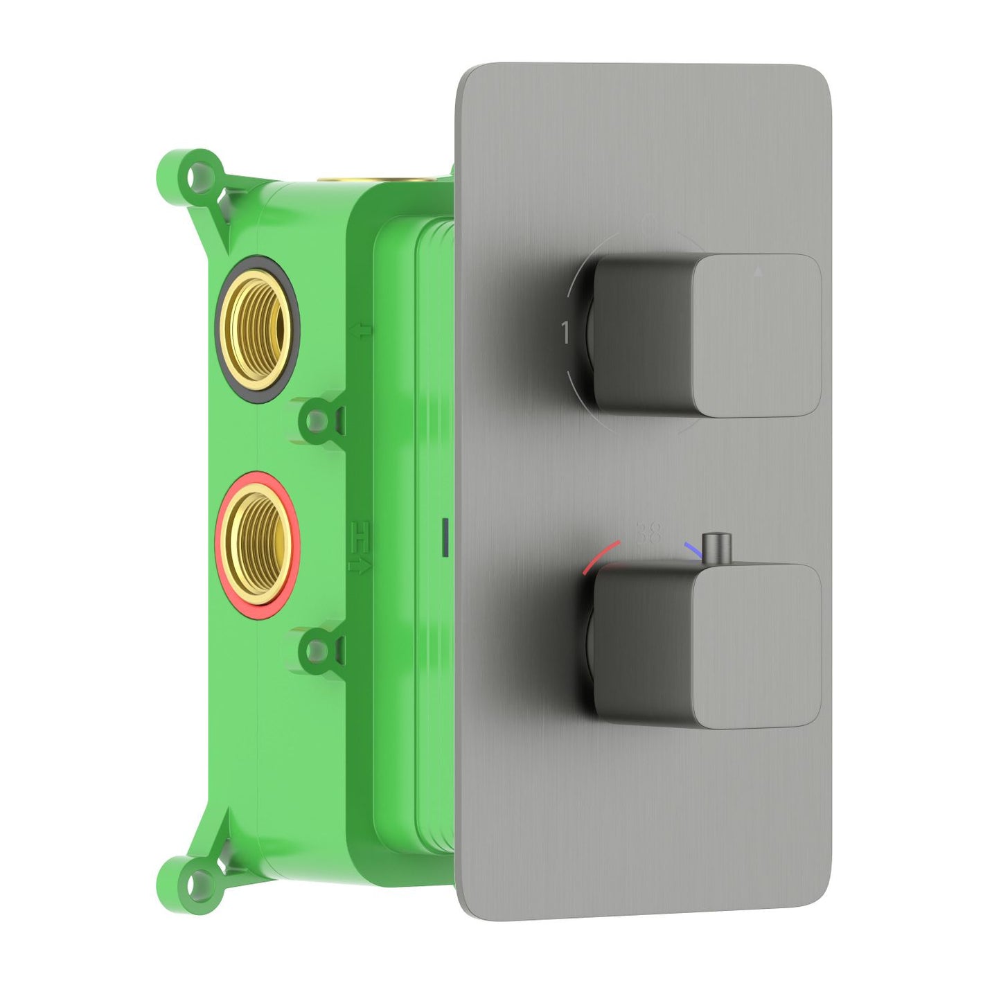 3-Function Concealed Thermostatic Shower Valve System with Rough-In Box VT2452301