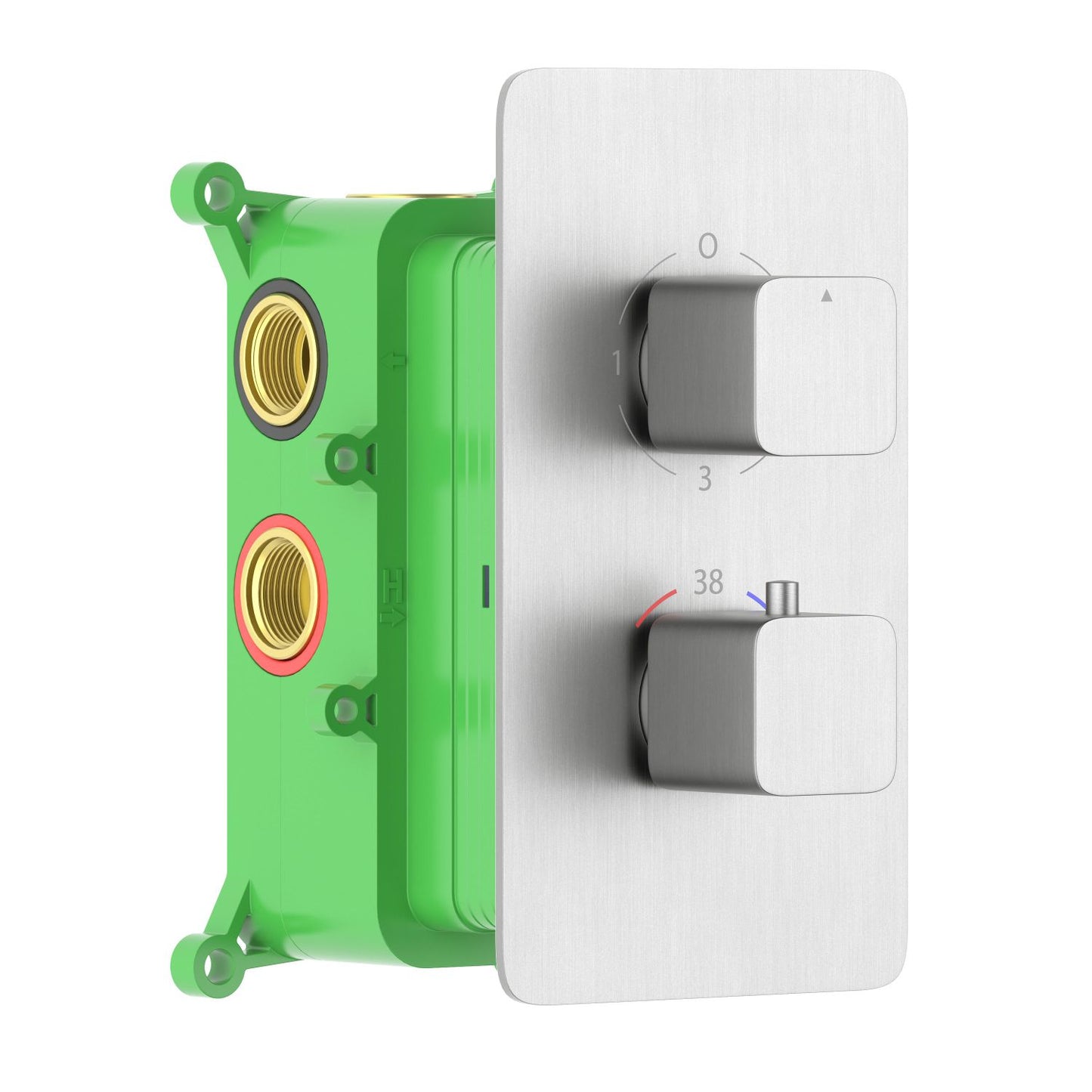3-Function Concealed Thermostatic Shower Valve System with Rough-In Box VT2452301