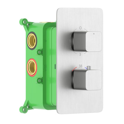 3-Function Concealed Thermostatic Shower Valve System with Rough-In Box VT2452301